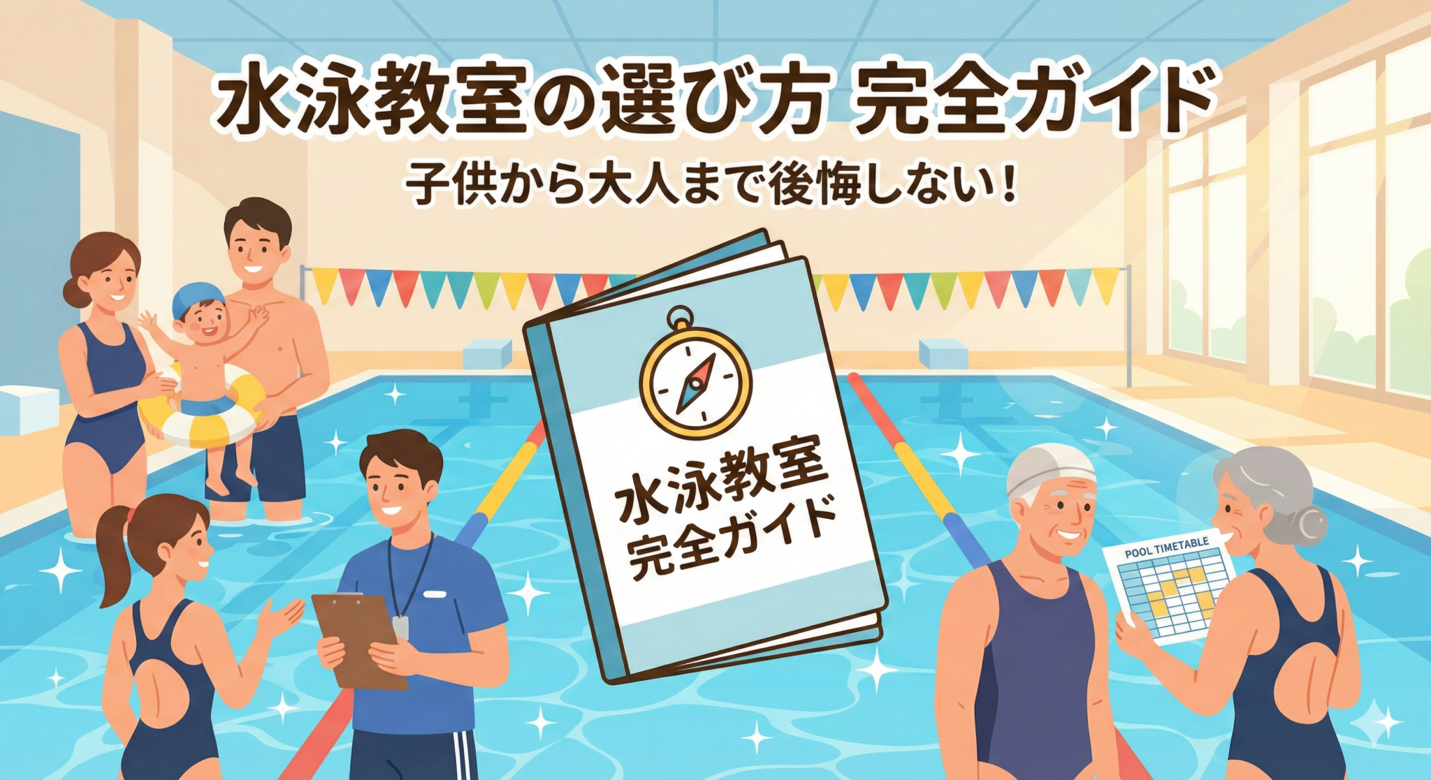 水泳教室の選び方完全ガイド|子供から大人まで後悔しないスクール選びの決定版